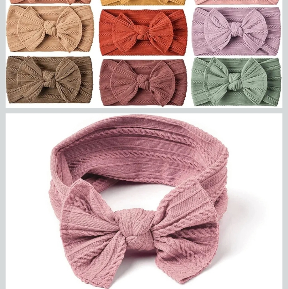 *🆕 Niceye Girl's Stretchy Headbands with Bows for Infants to Toddler Girls, NEW - Picture 7 of 12